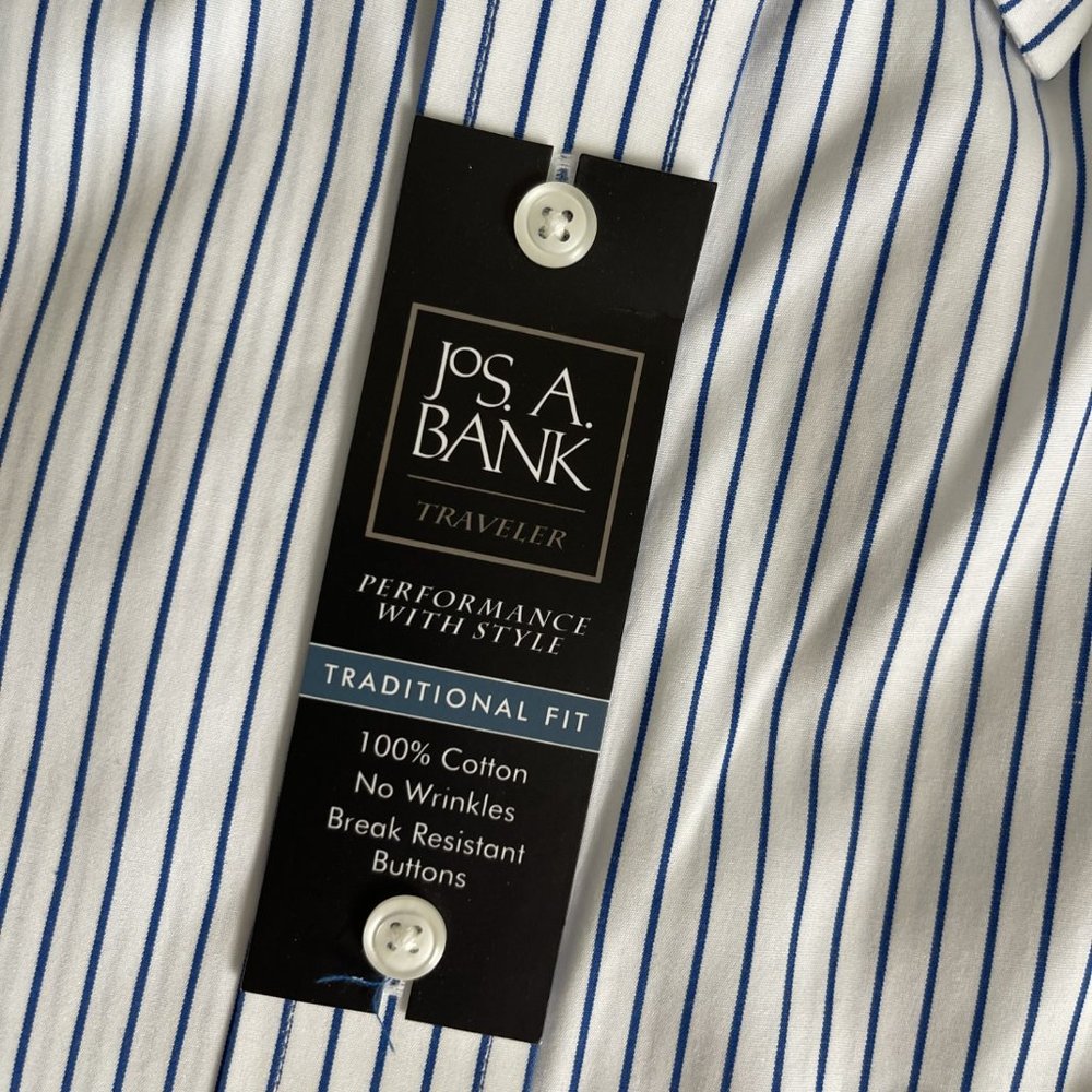 Jos A Bank Traveler shirt, 17 1/2 - 34 - Picture 3 of 5
